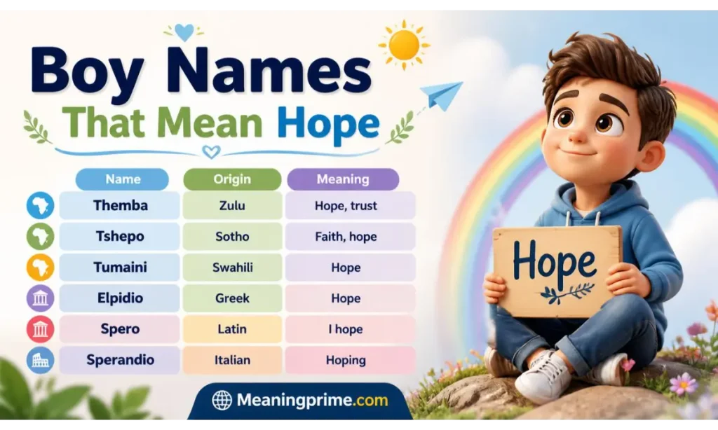 Boy Names That Mean Hope