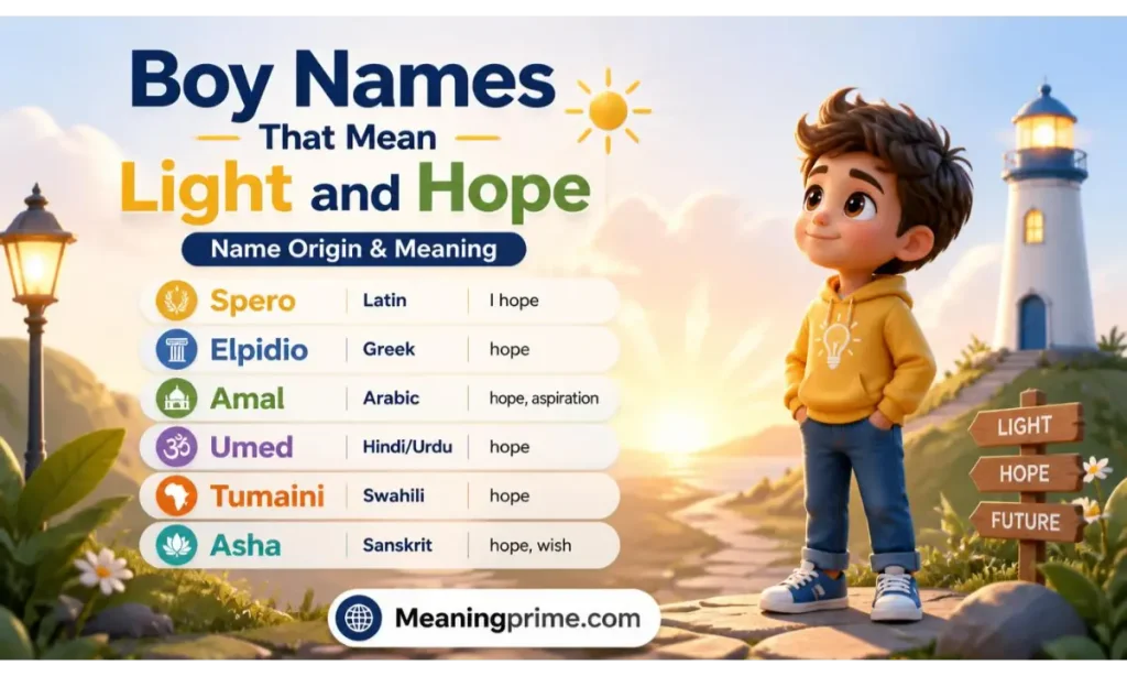 Boy Names That Mean Light and Hope