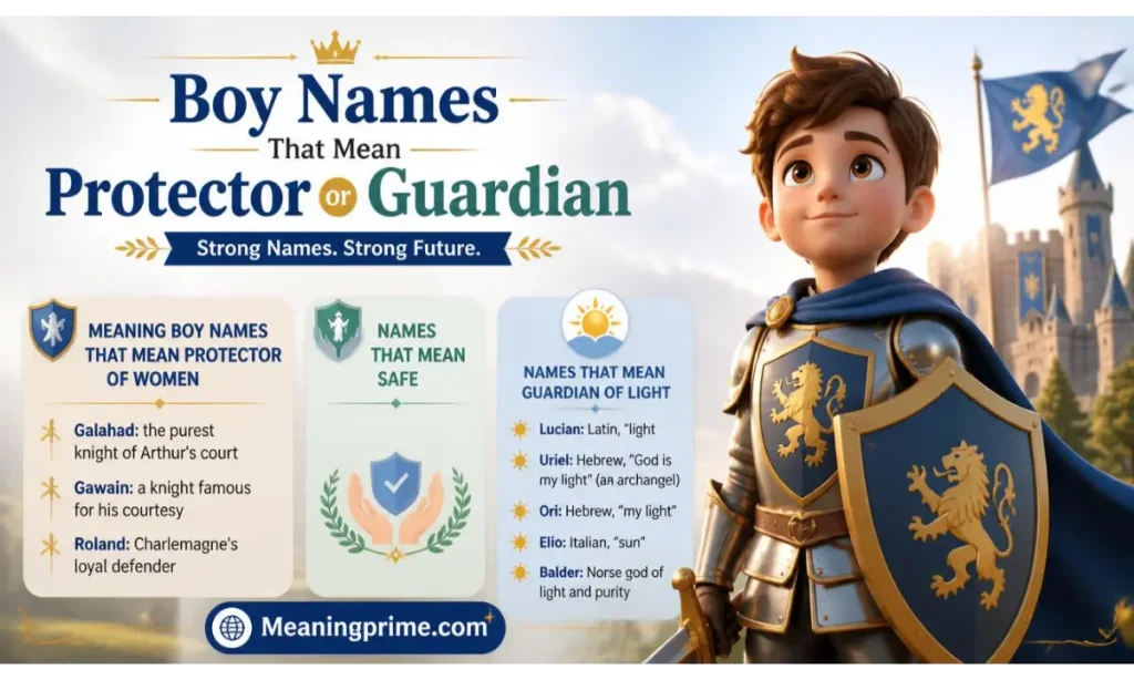 Boy Names That Mean Protector or Guardian, by Meaning