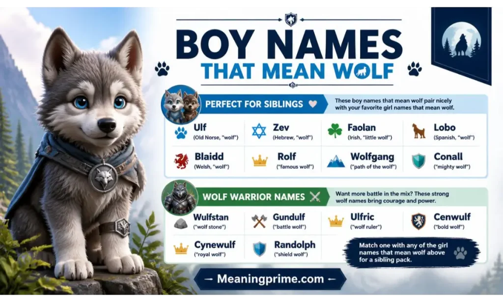 Boy Names That Mean Wolf