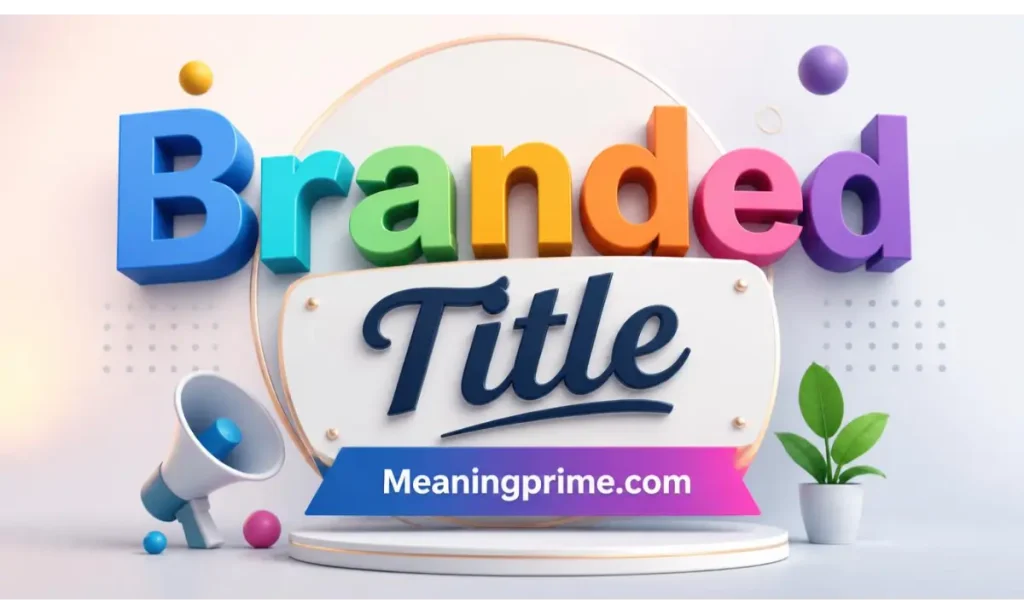 Branded Title Look Like