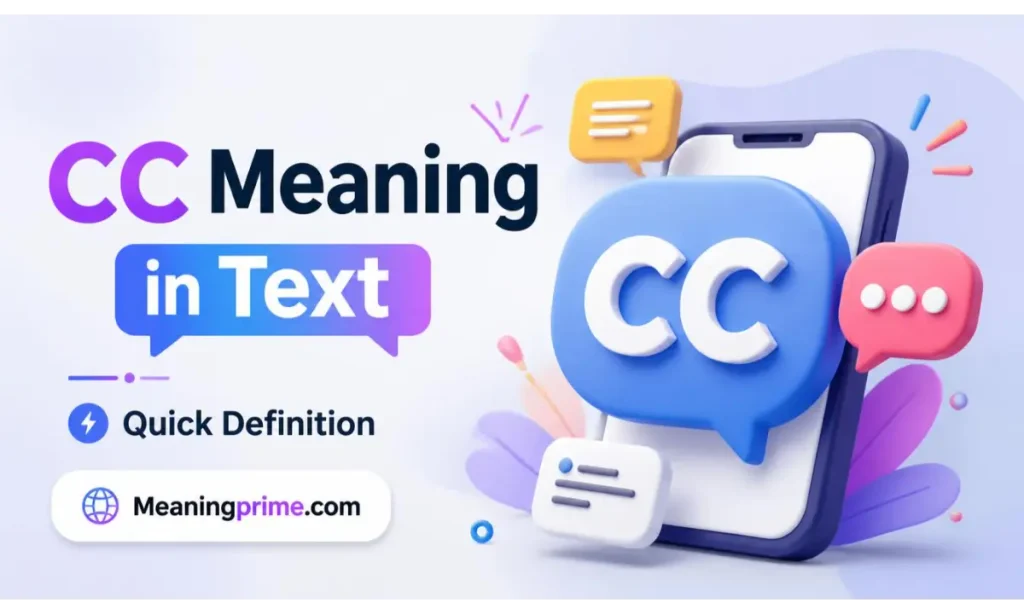 CC Meaning in Text – Quick Definition