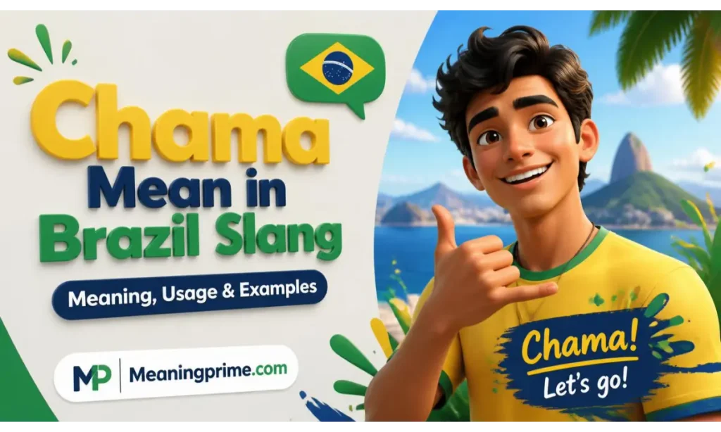Chama Mean in Brazil Slang