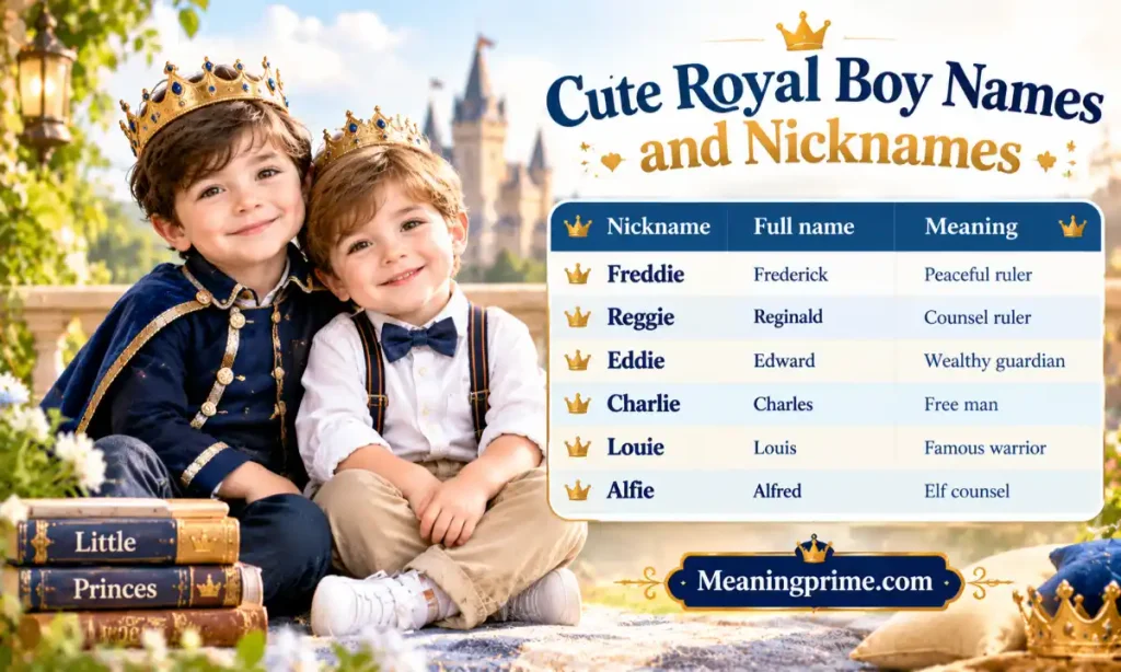 Cute Royal Boy Names and Nicknames