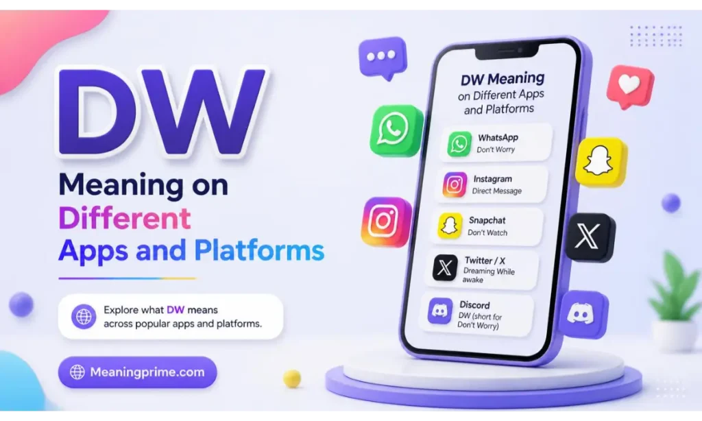 DW Meaning on Different Apps and Platforms
