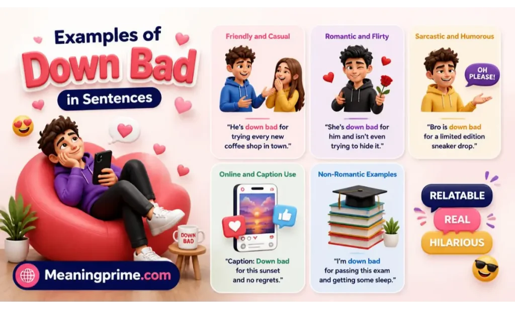 Examples of Down Bad in Sentences