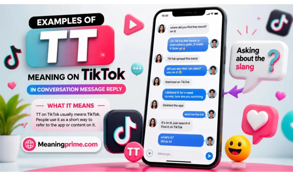 Examples of TT Meaning on TikTok in Conversation
