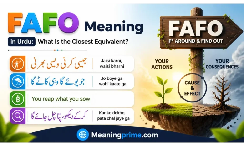 FAFO Meaning in Urdu