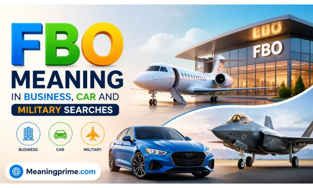 FBO Meaning in Business, Car and Military Searches