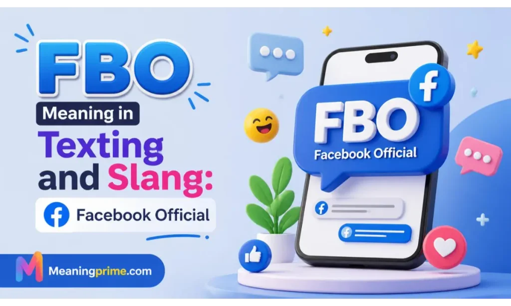 FBO Meaning in Texting and Slang Facebook Official
