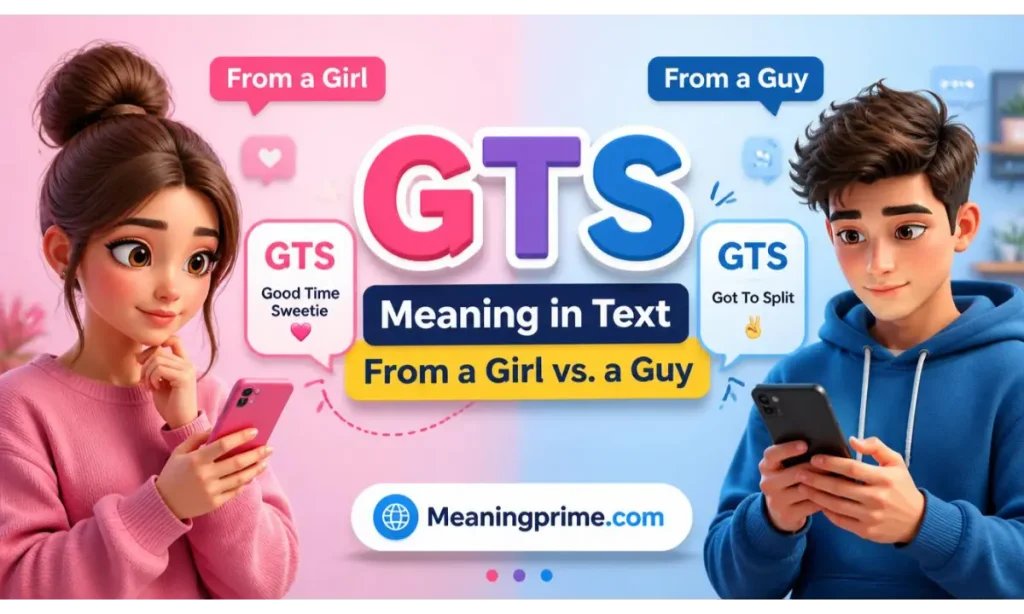 GTS Meaning in Text From a Girl vs. a Guy