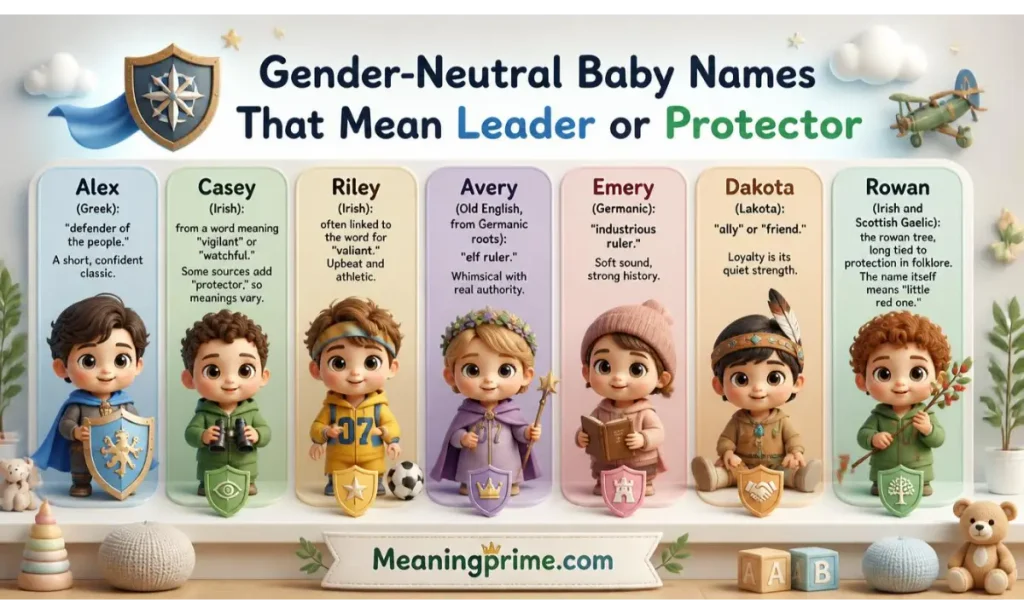 Gender-Neutral Baby Names That Mean Leader or Protector