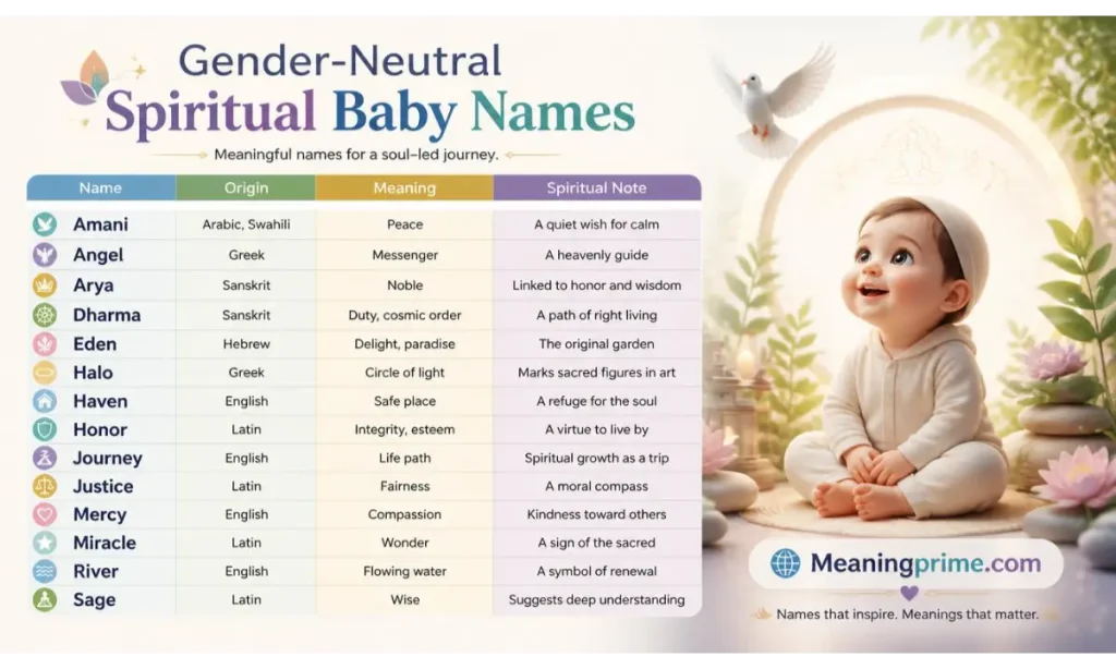 Gender-Neutral Spiritual Baby Names