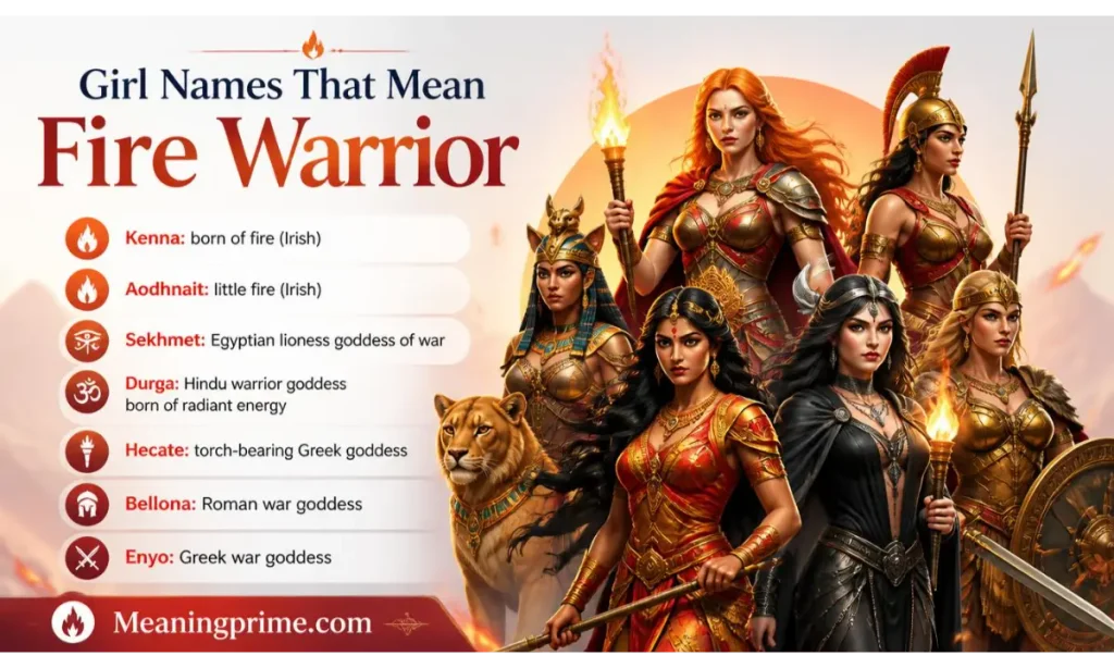 Girl Names That Mean Fire Warrior