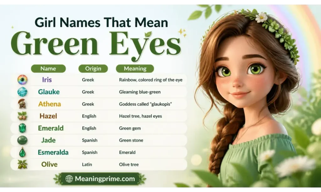 Girl Names That Mean Green Eyes