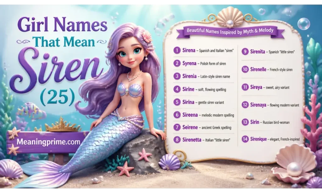 Girl Names That Mean Siren