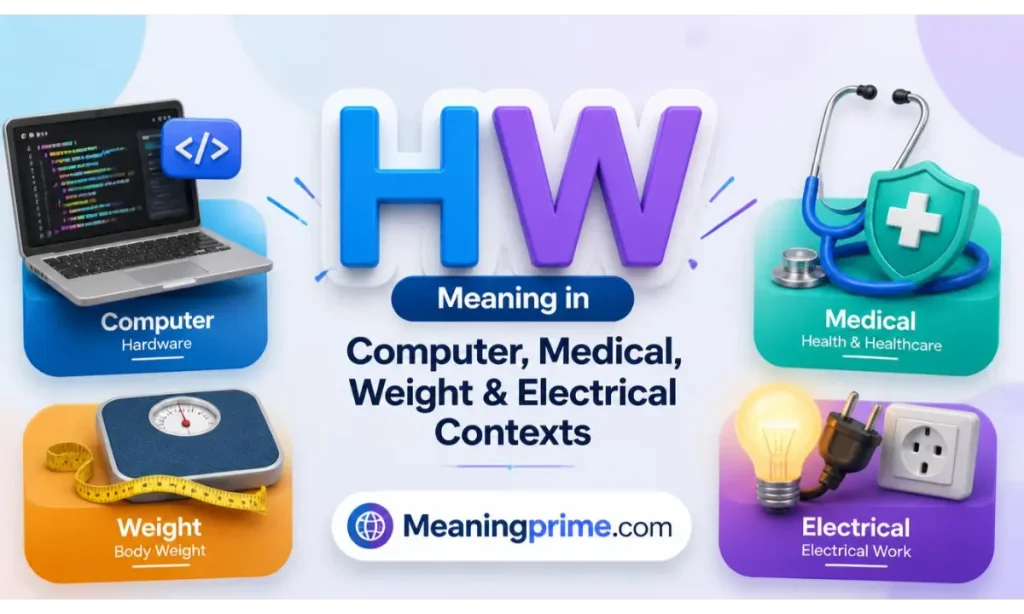 HW Meaning in Computer, Medical, Weight & Electrical Contexts