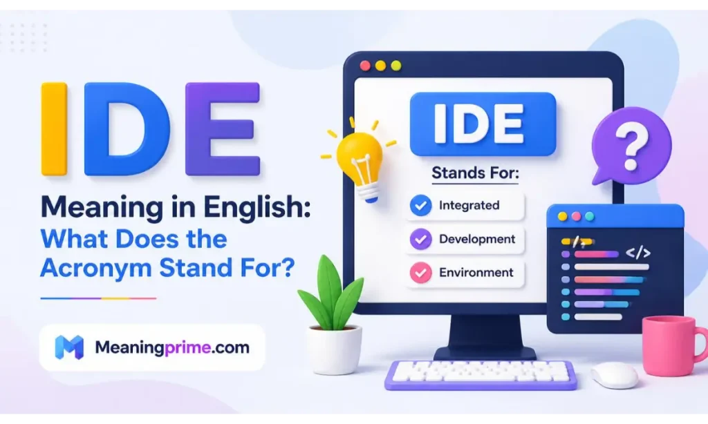 IDE Meaning in English