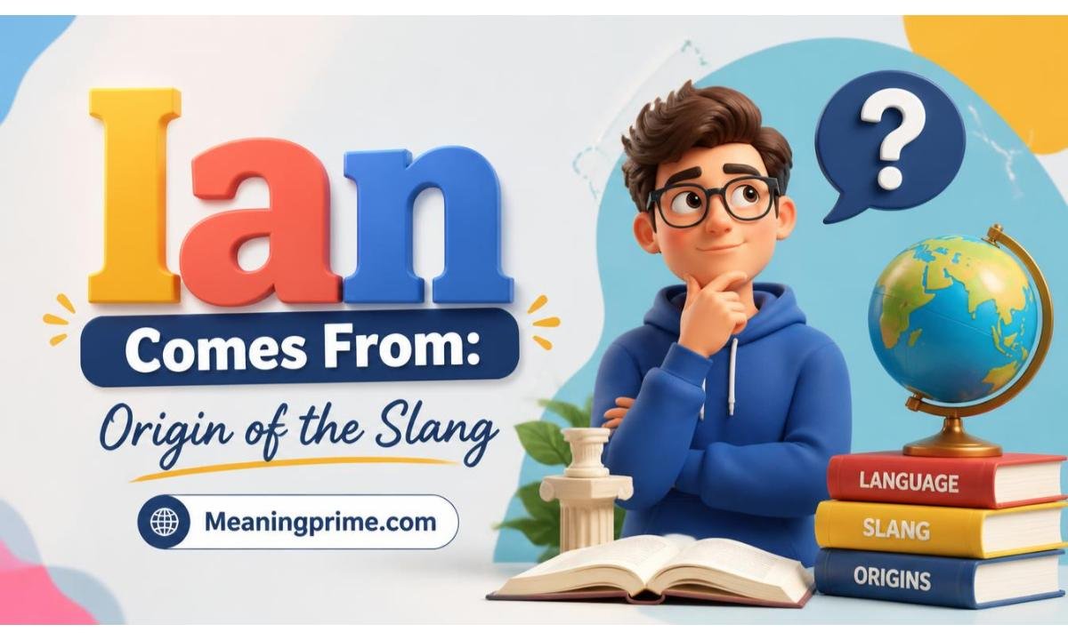 Ian Comes From: Origin of the Slang