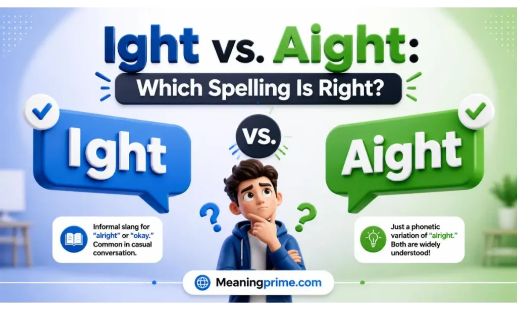 Ight vs. Aight Which Spelling Is Right