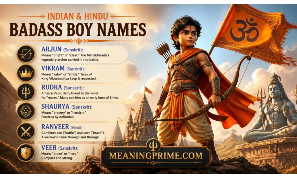 Indian and Hindu Badass Boy Names