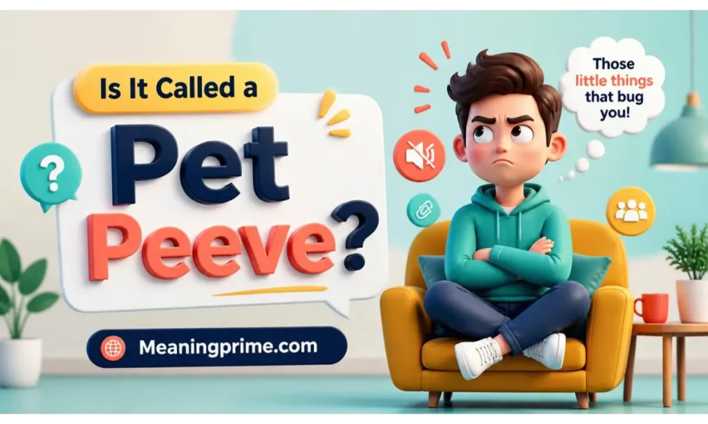 Is It Called a Pet Peeve