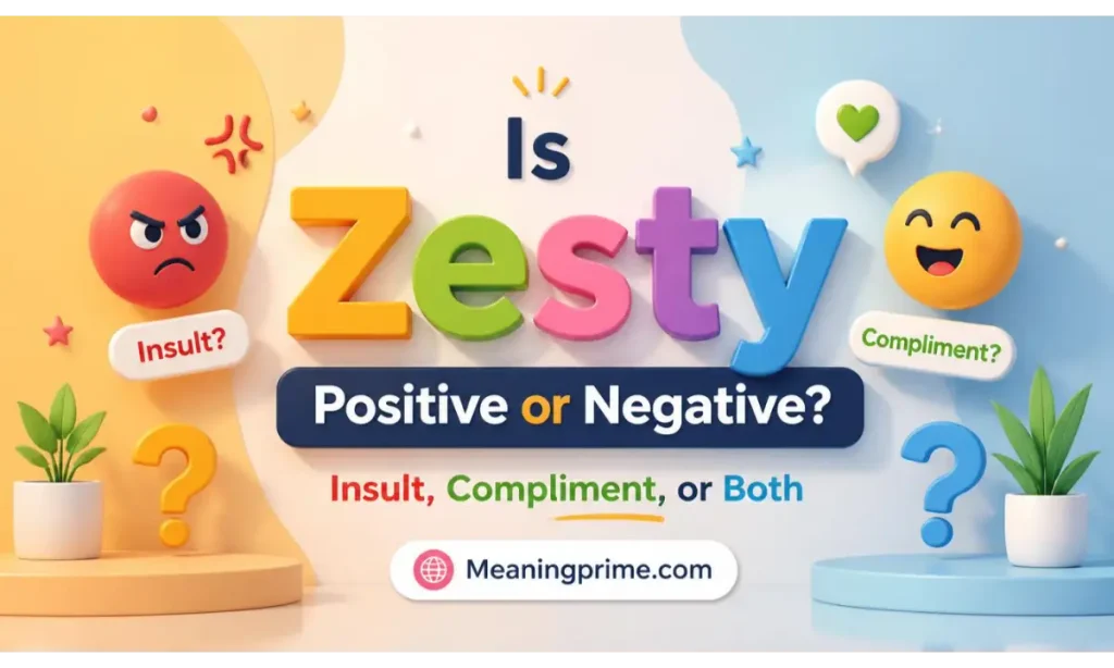Is Zesty Positive or Negative Insult, Compliment, or Both