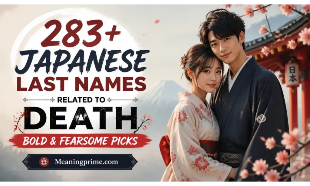 Japanese Last Names Related to Death
