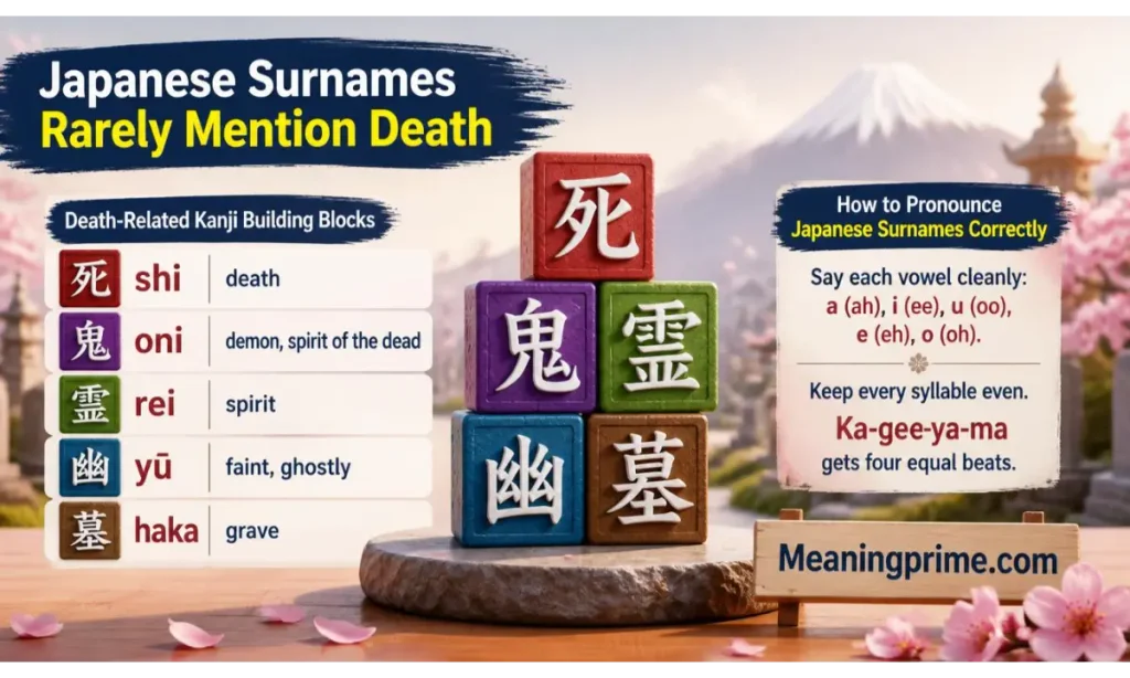 Japanese Surnames Rarely Mention Death