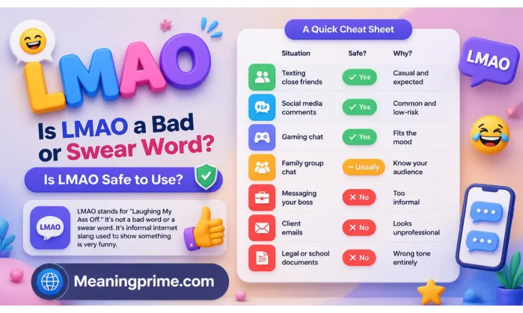 LMAO a Bad or Swear Word
