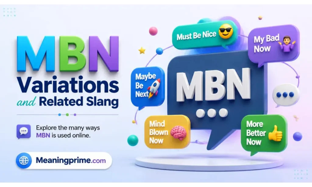 MBN Variations and Related Slang