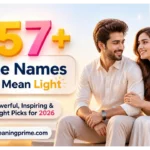 Male Names That Mean Light