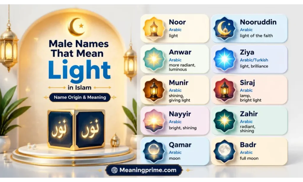 Male Names That Mean Light in Islam