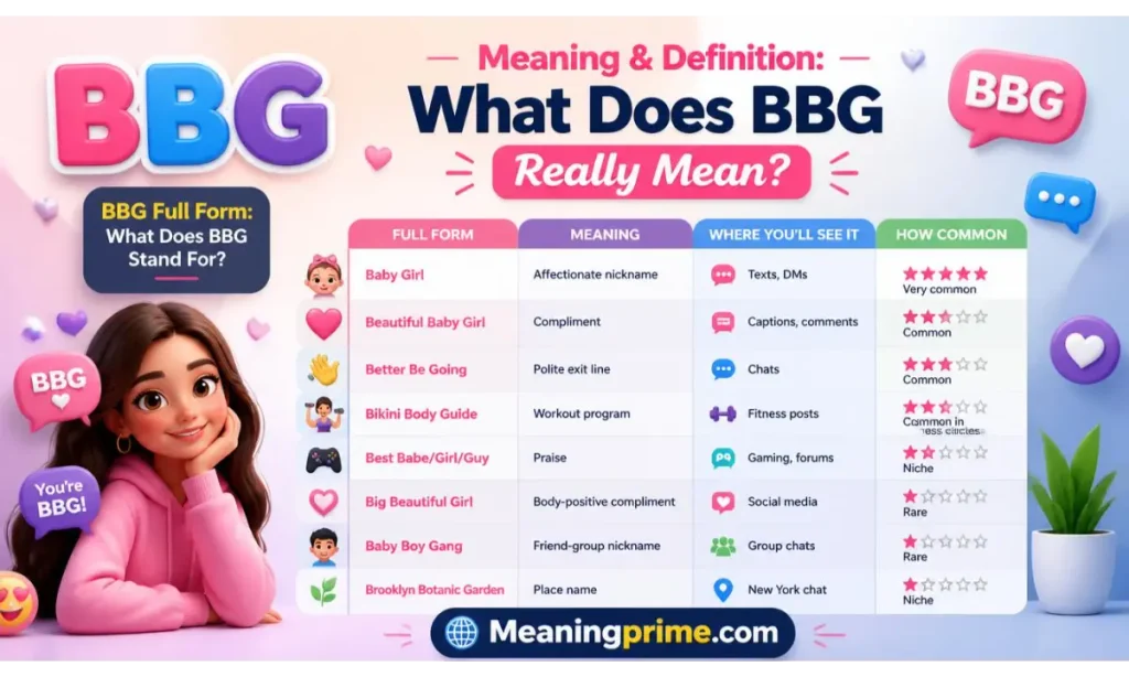 Meaning & Definition What Does BBG Really Mean