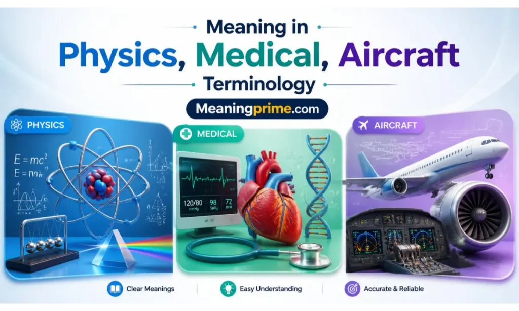 Meaning in Physics, Medical, and Aircraft Terminology