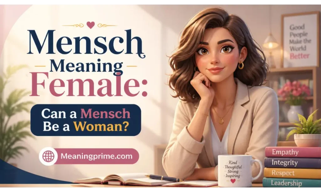 Mensch Meaning Female Can a Mensch Be a Woman