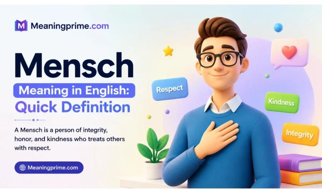 Mensch Meaning in English