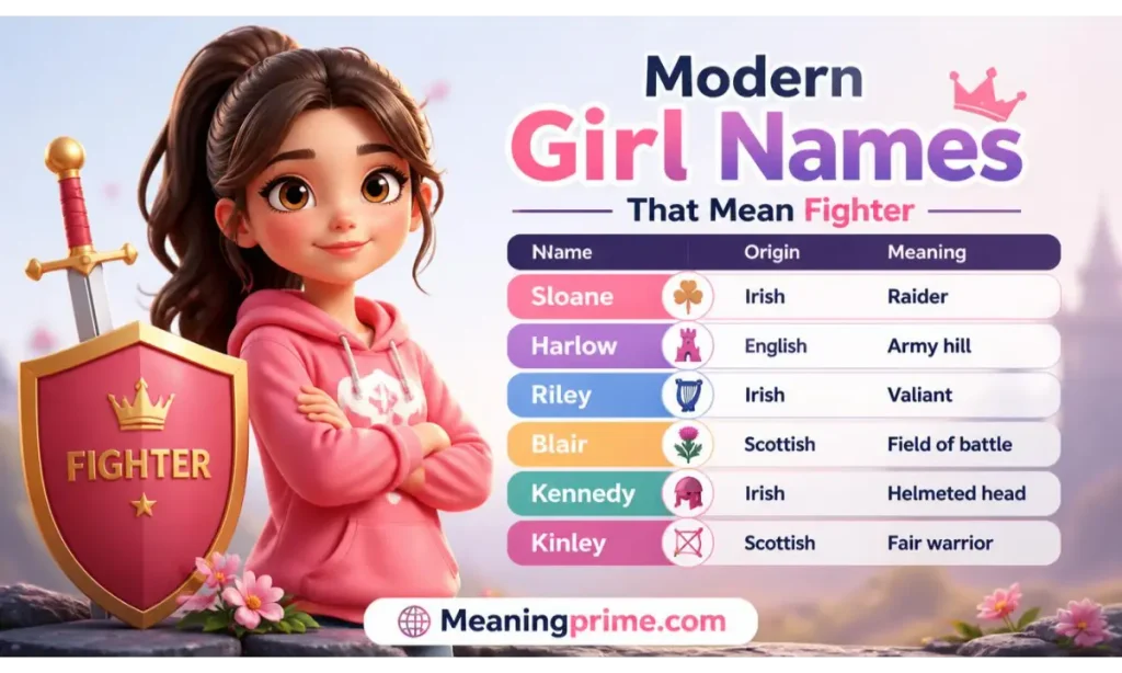 Modern Girl Names That Mean Fighter