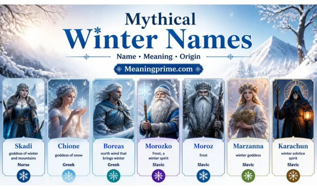Mythical Winter Names