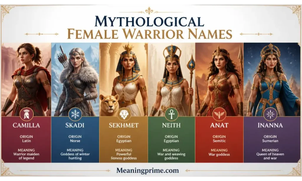Mythological Female Warrior Names