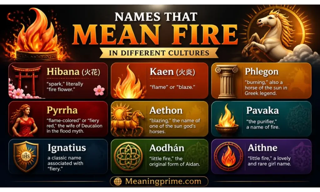 Names That Mean Fire in Different Cultures