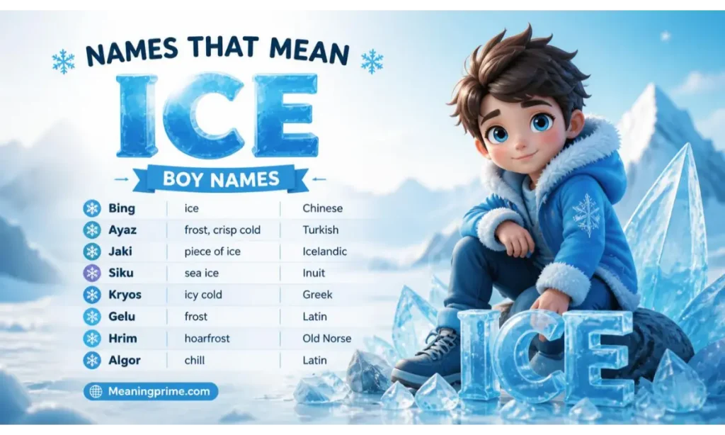 Names That Mean Ice Boy