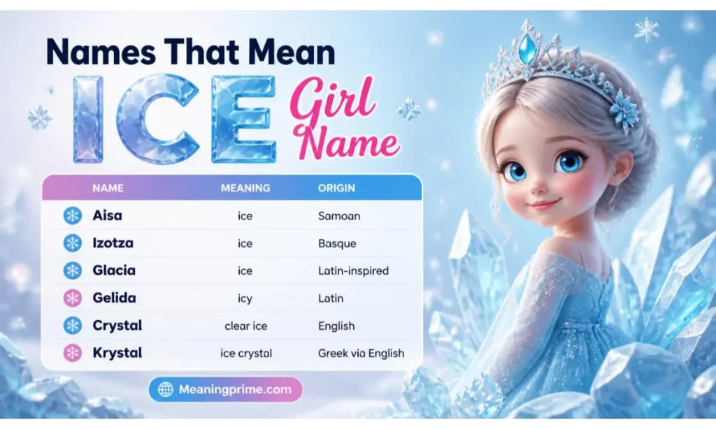 Names That Mean Ice Girl