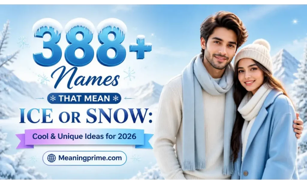 Names That Mean Ice or Snow