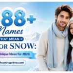 Names That Mean Ice or Snow