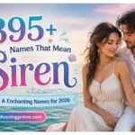 Names That Mean Siren
