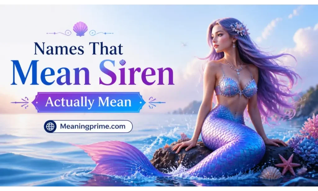 Names That Mean Siren Actually Mean