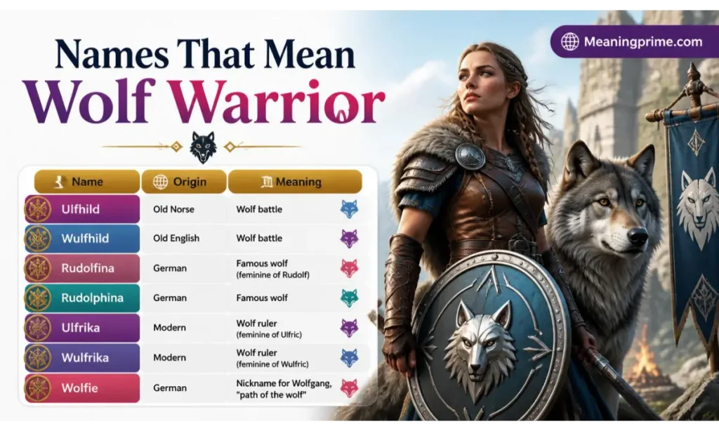 Names That Mean Wolf Warrior