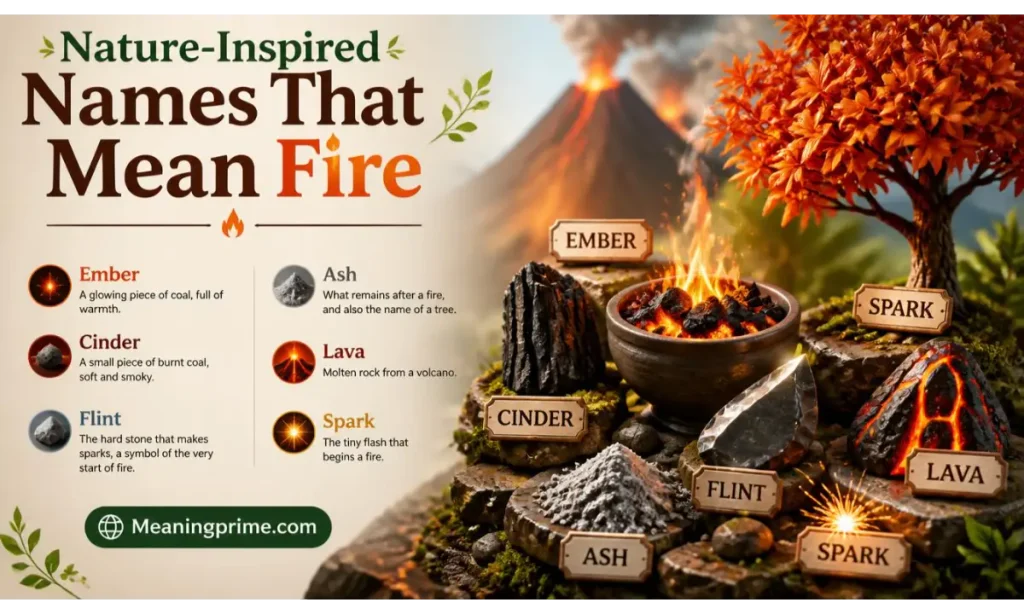 Nature-Inspired Names That Mean Fire