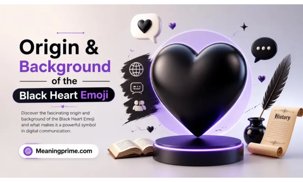 Origin & Background of the Black Heart Emoji